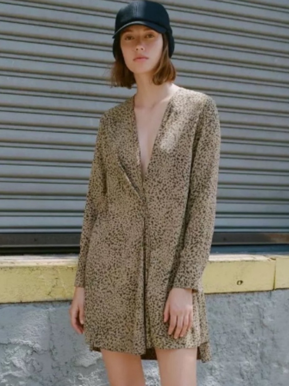 Rag & Bone Silk Leopard Print Dress